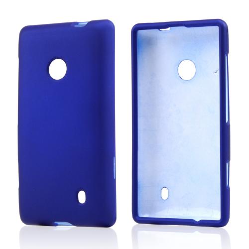 Blue Rubberized Hard Case for Nokia Lumia 521