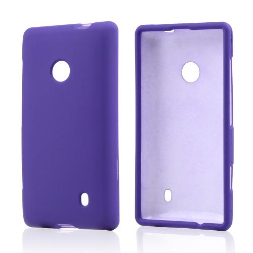 Purple Rubberized Hard Case for Nokia Lumia 521