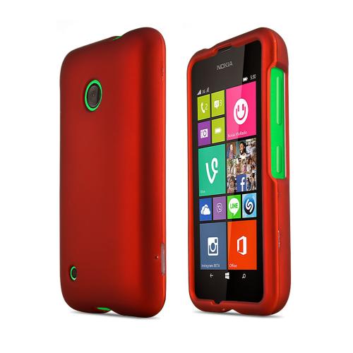 Burnt Orange Nokia Lumia 530 Matte Rubberized Hard Case Cover