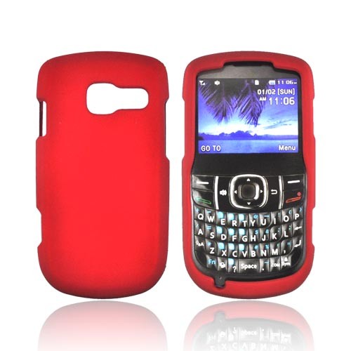 Pantech Link II Rubberized Hard Case - Red