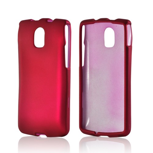 Hot Pink Rubberized Hard Case for Pantech Discover