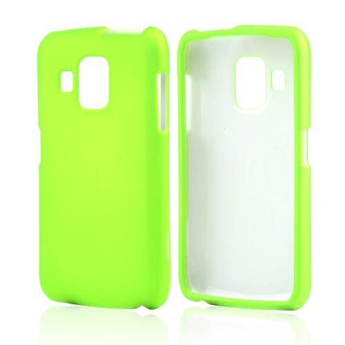 Neon Green Rubberized Hard Case for Pantech Perception