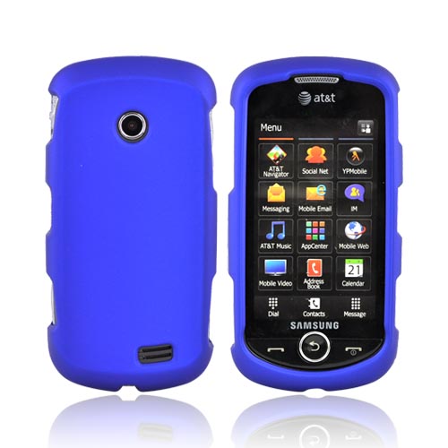 Samsung Solstice II A817 Rubberized Hard Case - Blue