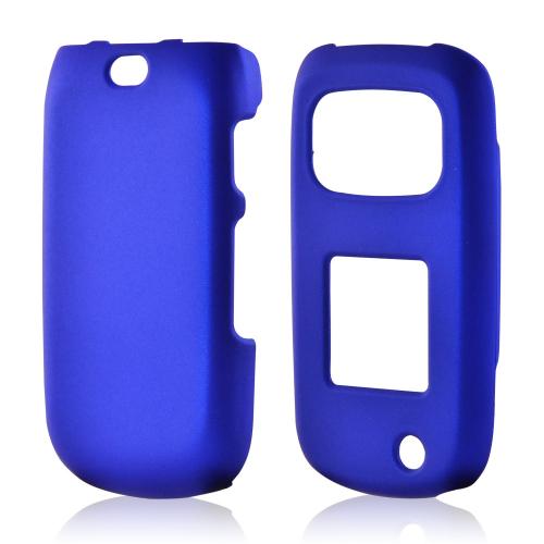 Blue Rubberized Hard Case for Samsung Rugby 3