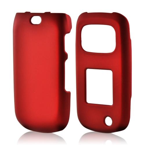 Red Rubberized Hard Case for Samsung Rugby 3