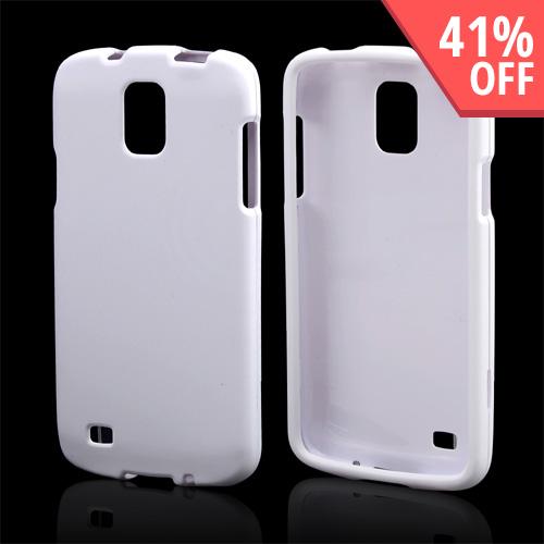 White Rubberized Hard Case for Samsung Galaxy S4 Active