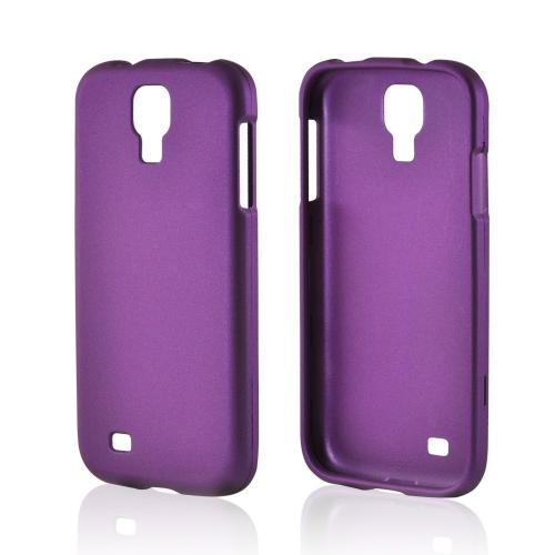 Purple Rubberized Hard Case for Samsung Galaxy S4