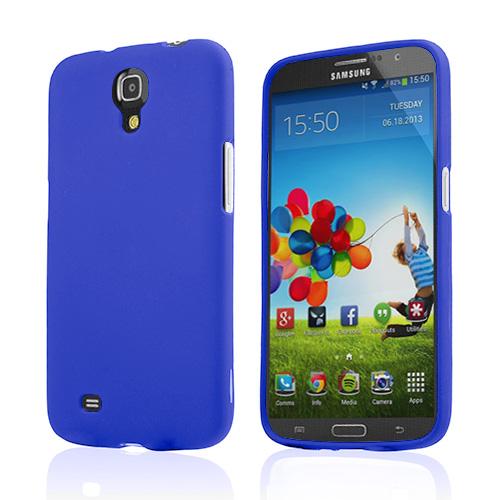 Blue Rubberized Hard Case for Samsung Galaxy Mega 6.3