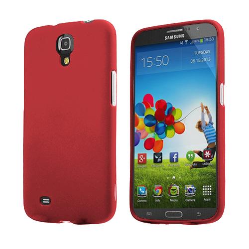 Red Rubberized Hard Case for Samsung Galaxy Mega 6.3