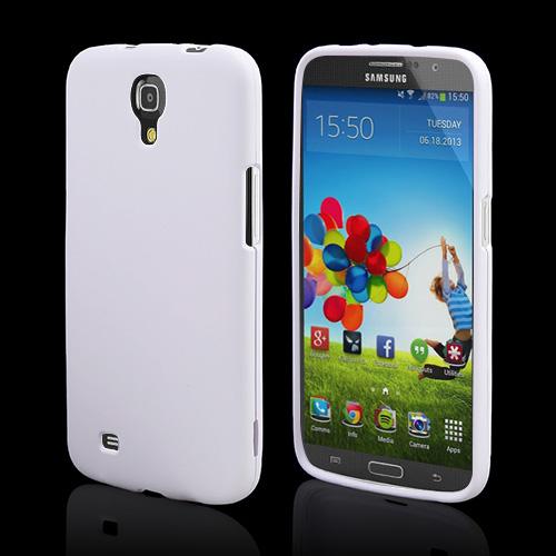 White Rubberized Hard Case for Samsung Galaxy Mega 6.3