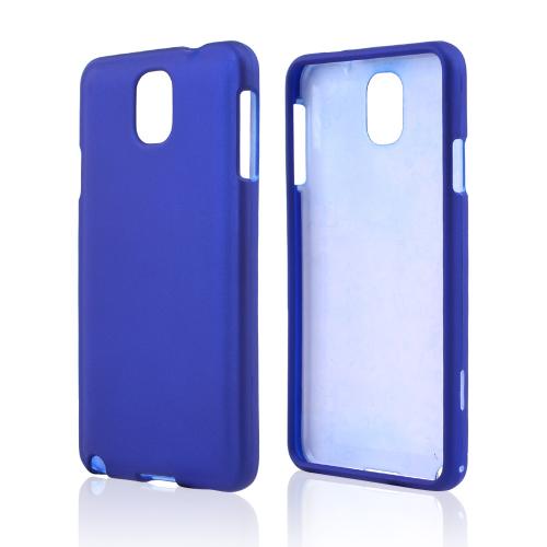 Blue Rubberized Hard Case for Samsung Galaxy Note 3