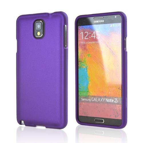 Purple Rubberized Hard Case for Samsung Galaxy Note 3