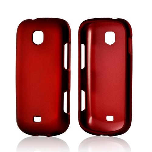 Red Rubberized Hard Case for Samsung Galaxy Stellar