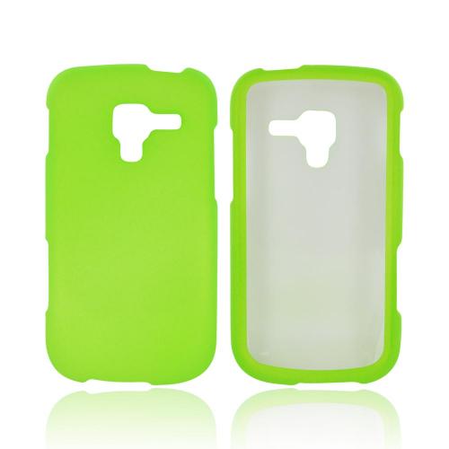 Samsung Exhilarate i577 Rubberized Hard Case - Neon Green