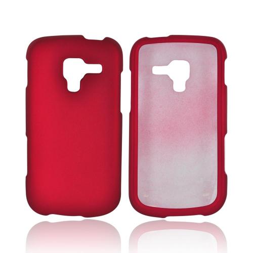Samsung Exhilarate i577 Rubberized Hard Case - Red