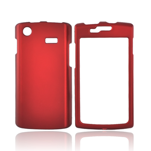 Luxmo Samsung Captivate i897 Rubberized Hard Case - Red