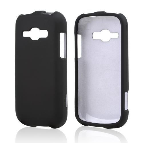 Black Rubberized Hard Case for Samsung Galaxy Ring/ Galaxy Prevail 2