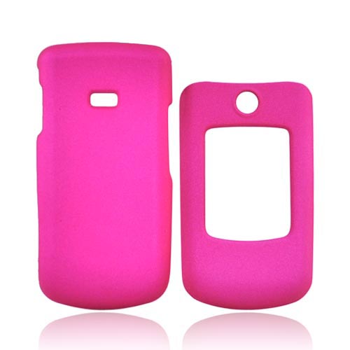 Samsung Contour R250 Rubberized Hard Case - Hot Pink