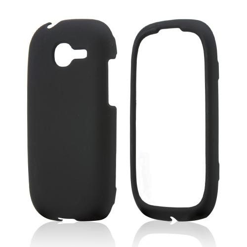 Black Rubberized Hard Case for Samsung Gravity Q