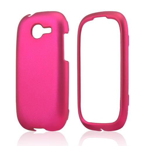 Hot Pink Rubberized Hard Case for Samsung Gravity Q