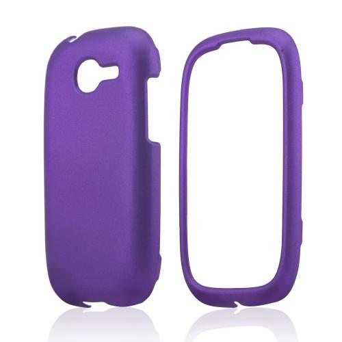 Purple Rubberized Hard Case for Samsung Gravity Q