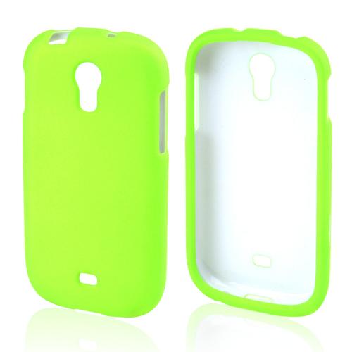 Neon Green Rubberized Hard Case for Samsung Galaxy Light