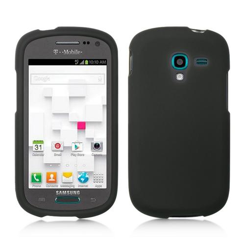 Black Rubberized Hard Case for Samsung Galaxy Exhibit