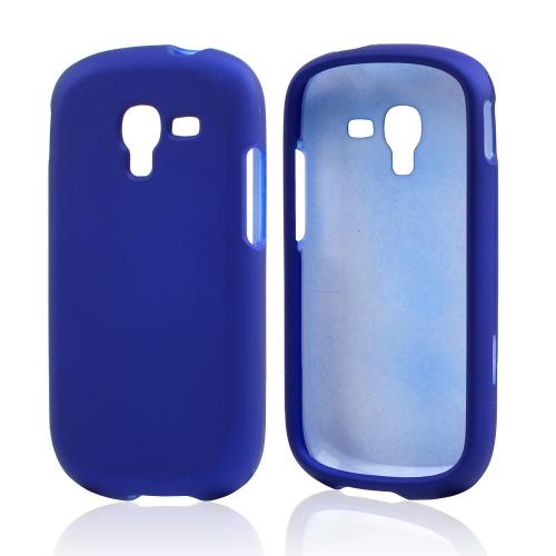 Blue Rubberized Hard Case for Samsung Galaxy Exhibit