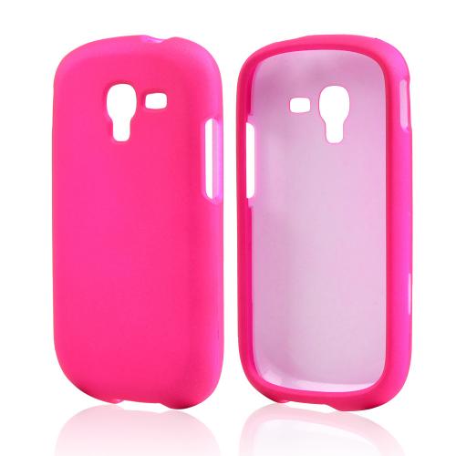 Hot Pink Rubberized Hard Case for Samsung Galaxy Exhibit