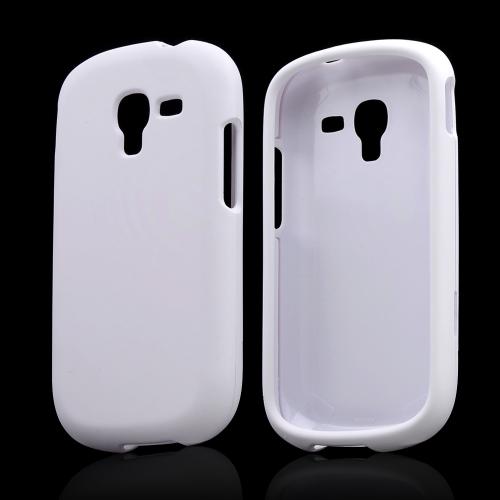 White Rubberized Hard Case for Samsung Galaxy Exhibit