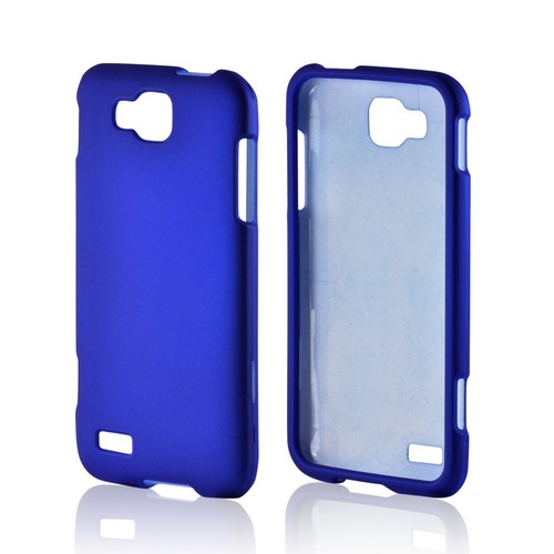 Blue Rubberized Hard Case for Samsung ATIV S T899