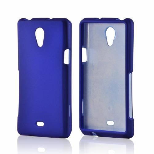 Blue Rubberized Hard Case for Sony Xperia TL