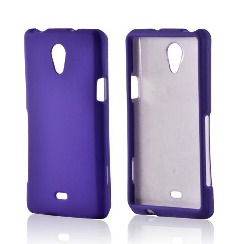 Purple Rubberized Hard Case for Sony Xperia TL