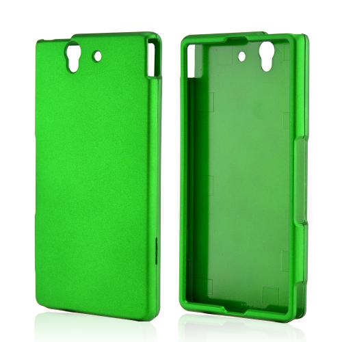 Green Rubberized Hard Case for Sony Xperia Z
