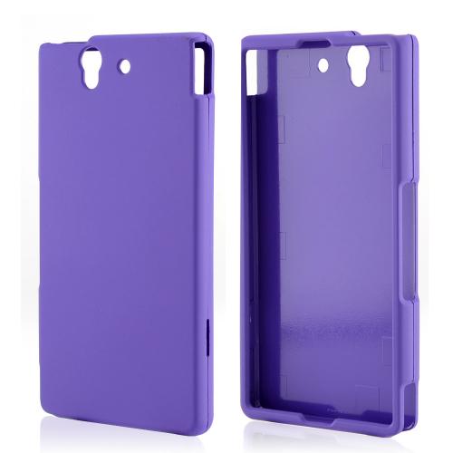 Purple Rubberized Hard Case for Sony Xperia Z