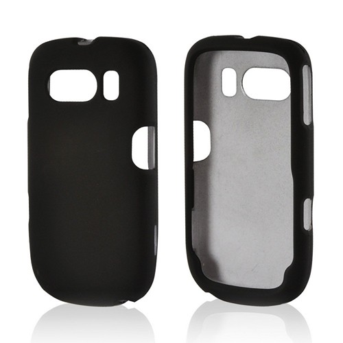 Black Rubberized Hard Case for ZTE Aspect F555