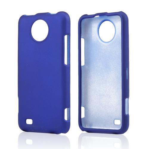 Blue Rubberized Hard Case for ZTE Vital