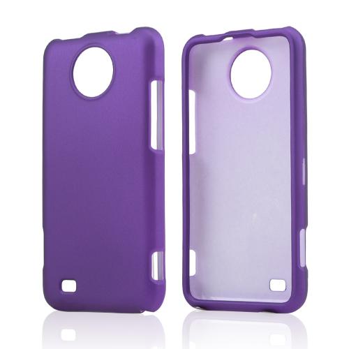 Purple Rubberized Hard Case for ZTE Vital