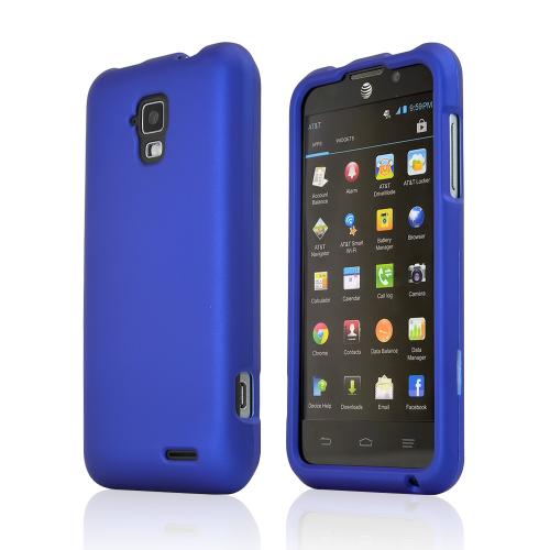 Blue Rubberized Hard Case for AT&T Z998