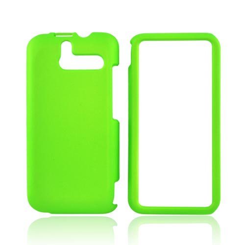 HTC Arrive Rubberized Hard Case - Neon Lime