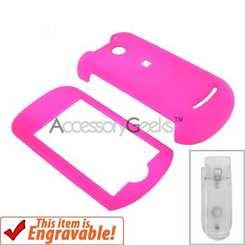 Motorola Krave Rubberized Hard Case - Hot Pink