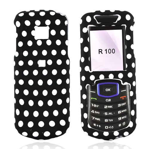 Samsung Stunt R100 Rubberized Hard Case - Polka Dots