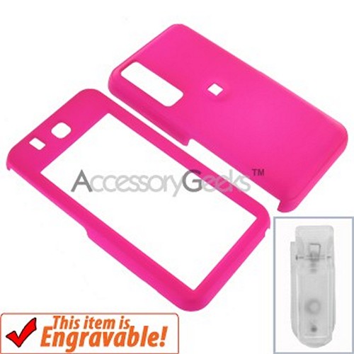 Samsung Behold Rubberized Hard Case - Hot Pink