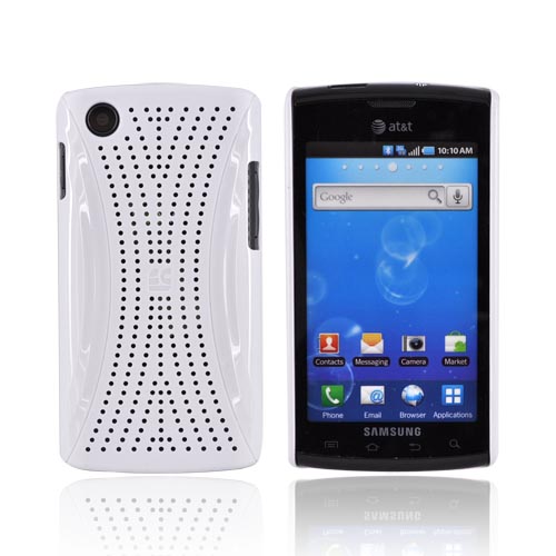 Samsung Captivate i897 Hard Back w/ Perforated Textured Back - White