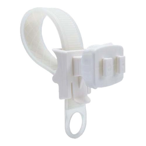 Arkon White Zip-Tie Style Quick-Release Strap Mount - WHITE with Clear Strap Arkon White Zip-Tie Style Quick-Release Strap Mount - WHITE with Clear Strap