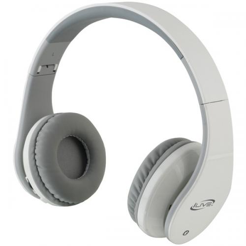 ILIVE BLUE iAHB64W Bluetooth(R) Headphones (White)