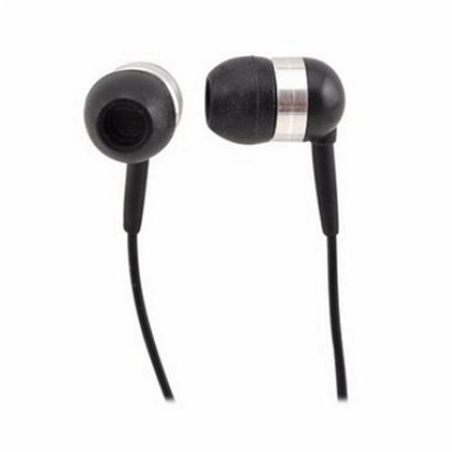 Universal Earbud Stereo Headset w/ Answer/End Button (2.5mm jack) - Black/Silver
