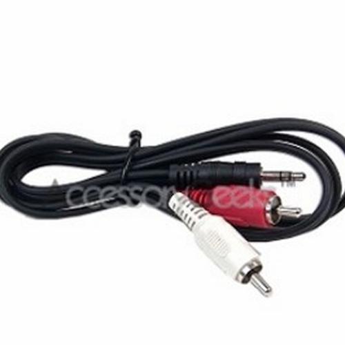 Universal 6ft. Stereo Plug to 2 RCA Plugs (3.5mm)