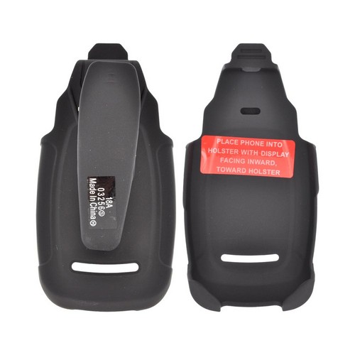 Motorola Barrage & Quantico Rubberized Holster w/ Swivel Belt Clip - Black