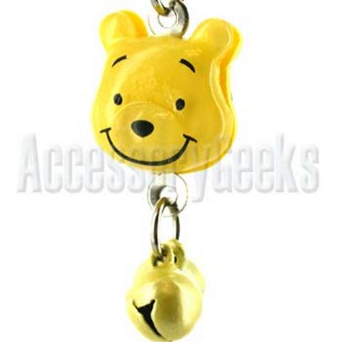 Yellow Bear with Bells Handstrap , Charm